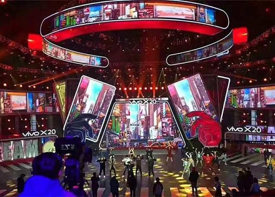 연주회를 위한 1R1G1B 실내 탄력적 주도하는 스크린 벽 크게 이끌린 텔레비전