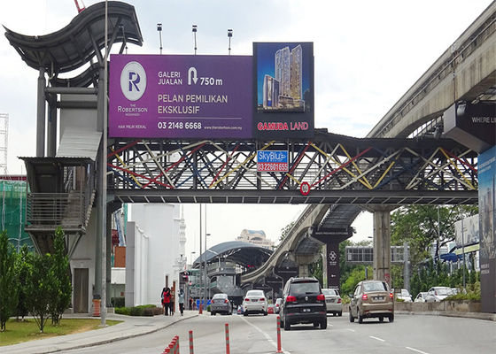 비동시성 옥외 풀 컬러는 방수 전시 3G/WIFI P8 발광 다이오드 표시 6000 Nits를 지도했습니다