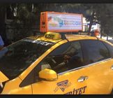 SMD2727 RGB 방수 LED 스크린 P5 택시 정상에 의하여 지도되는 전시 광고