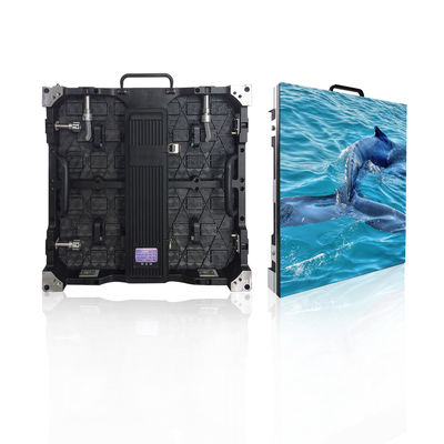 SMD 풀 컬러 옥외 임대료에 의하여 지도되는 스크린 4mm 화소 피치 알루미늄 단면도 내각