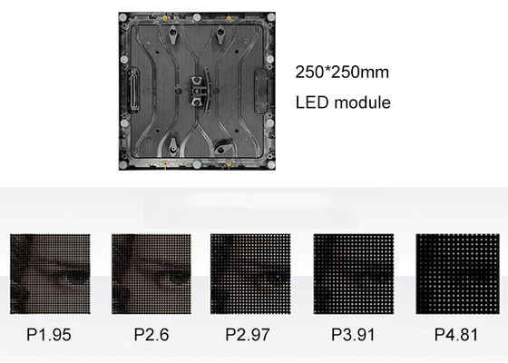 P3.91 1000*500mm 실내 LED 디스플레이 벽 장착/중고 전면 유지보수
