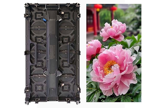 P4.8 HD 임대 LED 화면 16 비트 회색 스케일 7680Hz 갱신 속도 동적 무대 및 소매 디스플레이