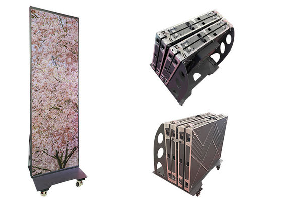 접는 포스터 LED 화면 높이 60cm 편리한 작은 공간 가벼운 무게